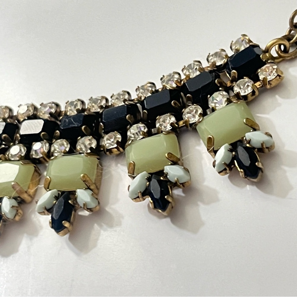 Stunning J.Crew Dune Brûlée Necklace Golden Amber & Iridescent, Gold Tone - Picture 3 of 7